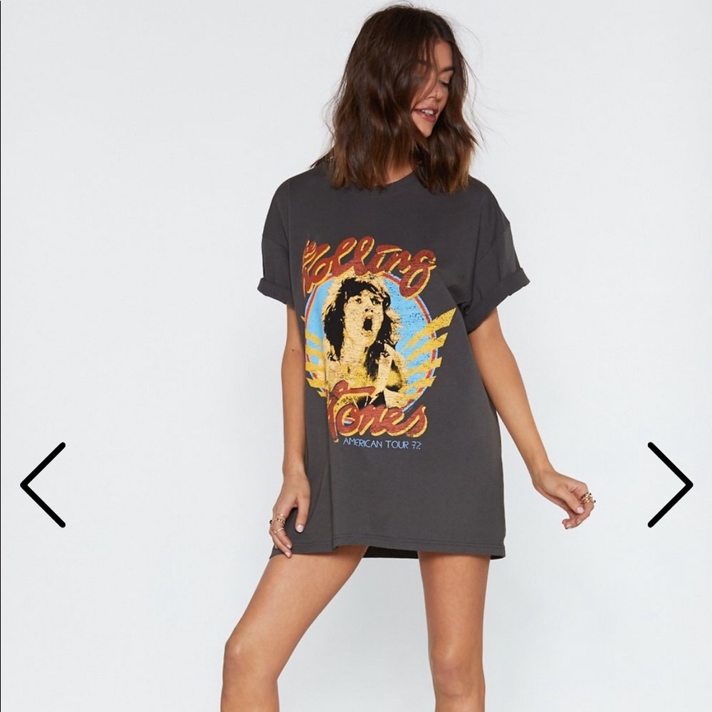 NastyGal Band T-shirt Dress